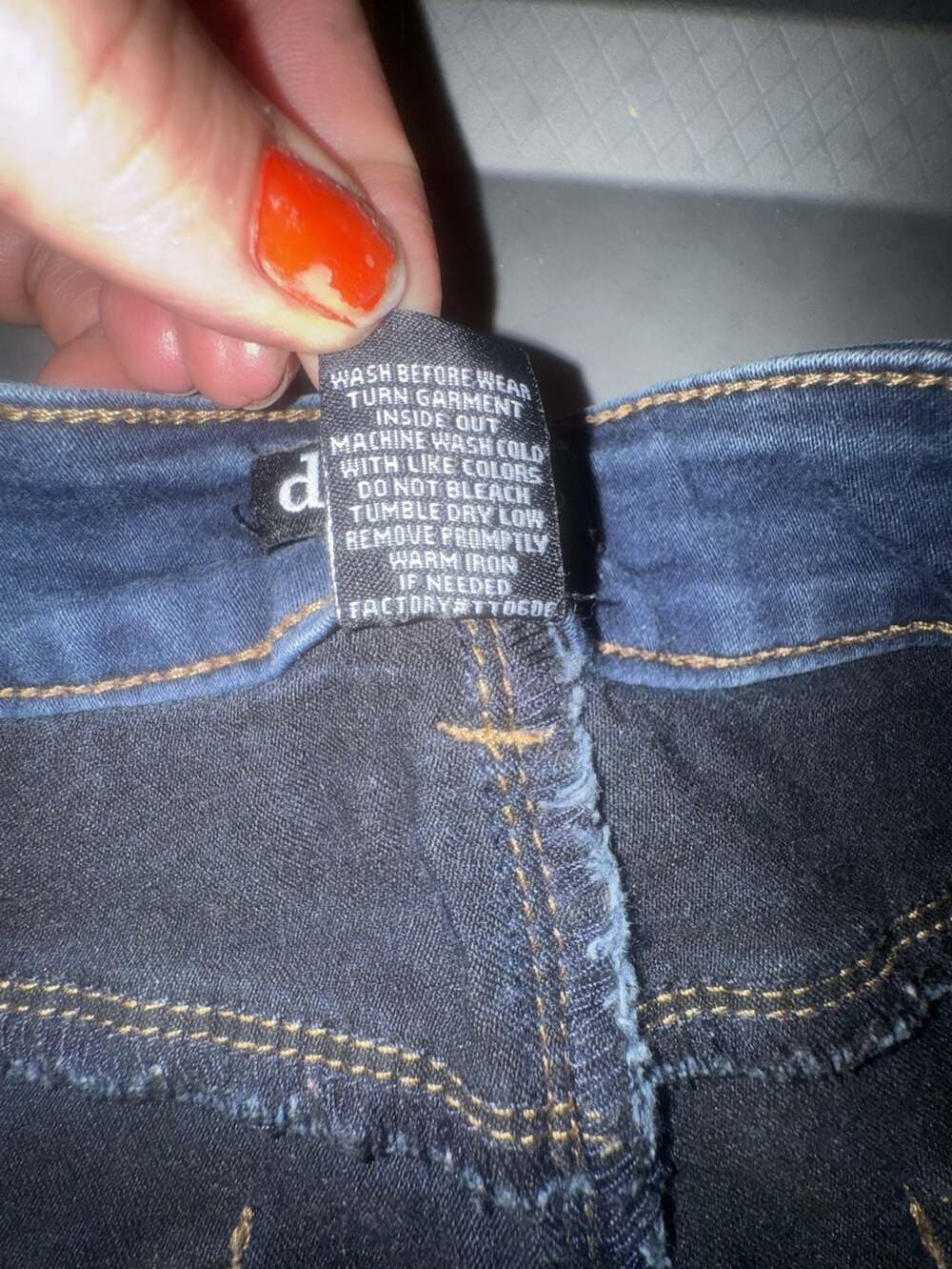 d.jeans Women's Dark Wash Skinny Denim Jeans Size 8 - Picture 4 of 6